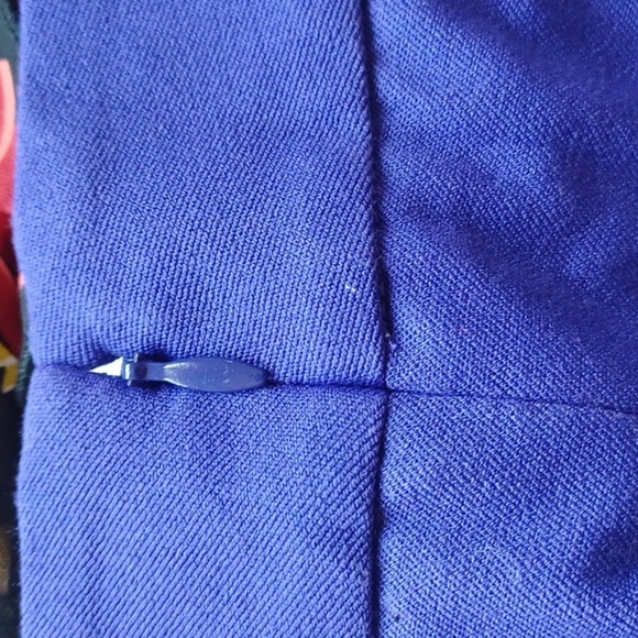 J. Crew Winnie Ankle Pant, Side zip, Purple/blue, Sz 10, 9" Rise, 25" Inseam - Picture 3 of 6